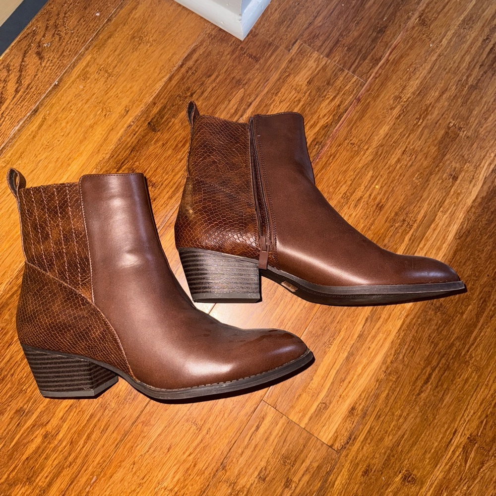 Brown Chinese Laundry Ankle Boots